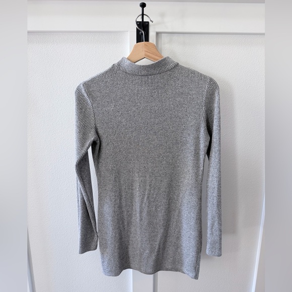 Pinkblush Gray Mock Neck Sweater - Picture 2 of 5